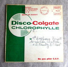 DISQUE SOUPLE PUBLICITAIRE VINTAGE COLGATE - LES FILLES DU BORD DE MER ADAMO