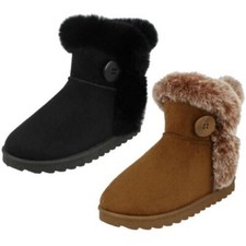 Bottes Cheville Fille Avec Doublure En Fourrure H4R142