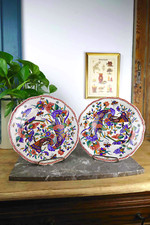 2 assiettes faïence de Rouen