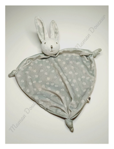 Doudou plat triangle lapin - doudou,