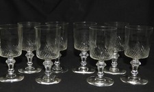Lot x8 Verres à pied CRISTAL