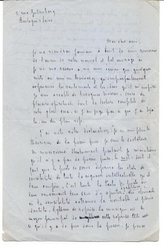 Lettre autographe jules - autographe, de
