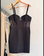 zara woman robe corset noire