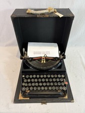 Machine à écrire Remington Portable Rouge Modèle 5 De 1935 Revissée + Ruban Neuf