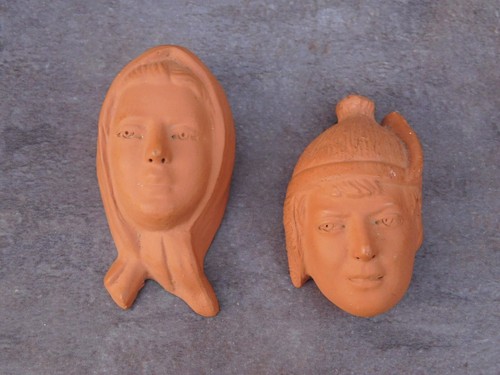 Tetes visages miniatures - visages,
