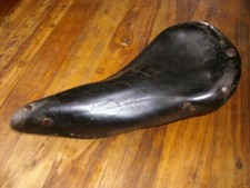 selle cuir vélo ancien