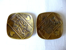 Paire de cendriers bronze MAX