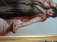 Femme a l’enfant peinture