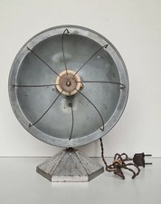 Ancien petit radiateur chauffage électrique Art-déco vers 1930 pied en fonte.