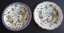 2 Assiettes  en faïence de Gien , Corne D'abondance debut 20eme 1875-1935