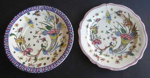 Assiettes faïence de - 2,