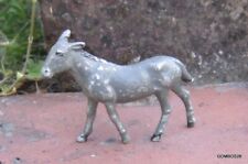 FIGURINE ALUMINIUM ANIMAUX DE LA FERME / ANE TYPE QUIRALU NININ ALUDO AILOR GM