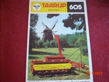 BROCHURE  PUBLICITAIRE   ENSILEUSE     TAARUP    EXACT-COUPE  605