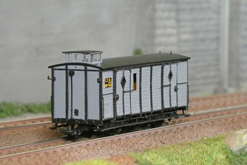 Wagon fourgon cfv gris - fourgon, bleu