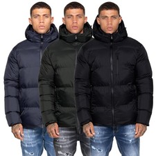 Kruze Hommes à Capuche Doudoune Imperméable Rembourré Hiver Manteau Décontracté