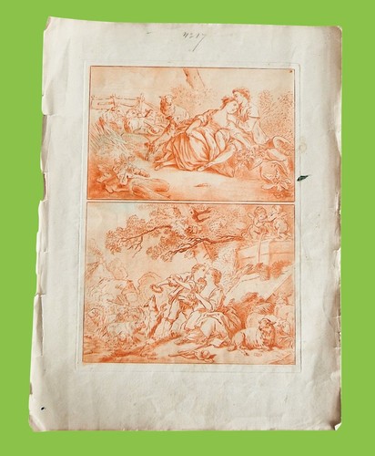 Siècle gravure estampe - 18°,
