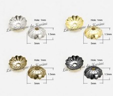 300 COUPELLES PERLE INTERCALAIRE ARGENTE DORE FONCE BRONZE Ø 5 mm CREATION BIJOU