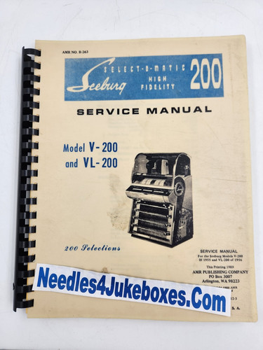 Reprint seeburg v200 - reprint,
