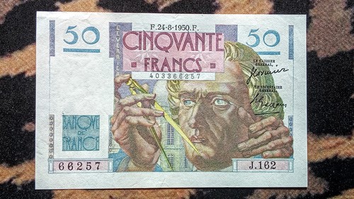 Billet francs verrier - billet,