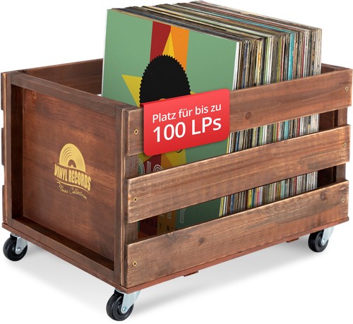 Caisse range bois retro - range,