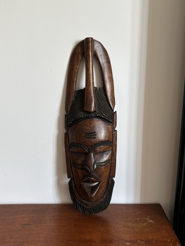 Masque mural africain bois - masque,