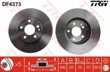 Disque de frein TRW DF4373