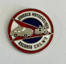 62 - Pin's POLICE - CRS - AMICALE MOTOCYCLISTE ESCORTE N°1