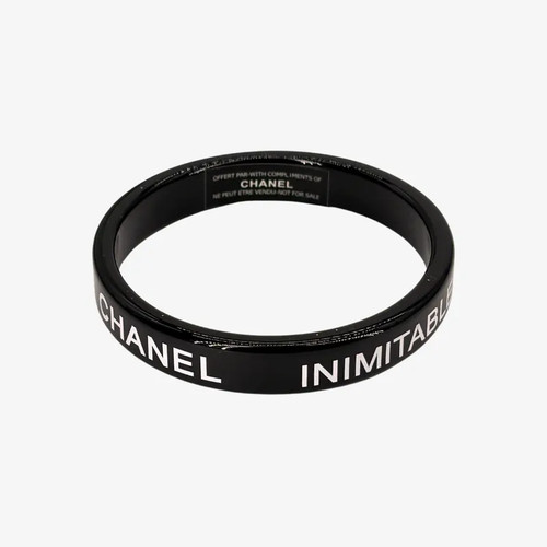 Bracelet chanel noir acrylique - bracelet,