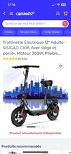 trottinette électrique adulte pliable avec siège amovible