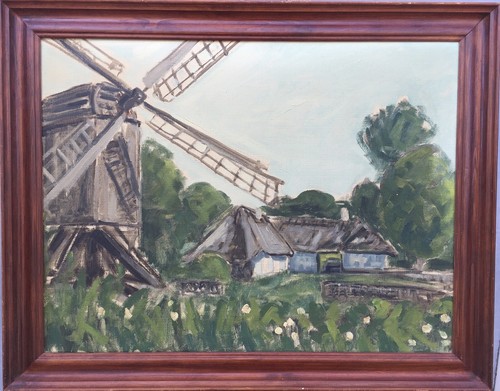 Tableau huile hermann - huile,