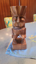 RARE ANCIEN TIKI 60's D 'HAWAII EN BOIS MAGNIFIQUE 26 CM