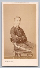 CDV 1865 Jurine, Elève officier école Impériale Militaire Saint Cyr Photo Franck