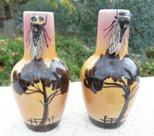 PAIRE DE VASES LOUIS SICARD -