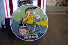 Plaque émaillée PHILIPS Philidyne vélo enamel sign 