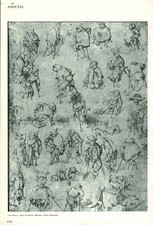 Document planche ancienne asocial les gueux dessin de Bosch Albertina 1968
