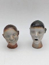 Figurines Sel et Poivre, Céramique, Signé, Salière Et Poivrière, Sculpture 