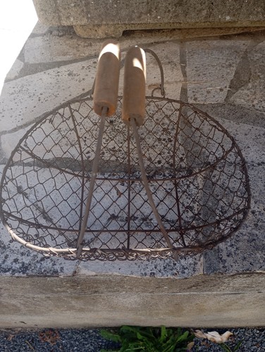 Panier corbeille ovale métal
