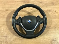 Volant cuir BMW X5 E70 LCI X6 E71 Pack M avec airbag et palettes de changement d