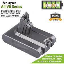Batterie 6400mAh pour Aspirateur Dyson V6 DC58 DC59 DC61 DC62 DC72 DC74 21.6V