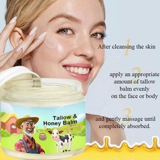 Tallow & Honey Balm，Tallow Face Moisturizer, Beef Tallow F R For Skin, X0E9
