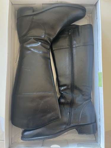 Ottes cuir noir san - noir, marina
