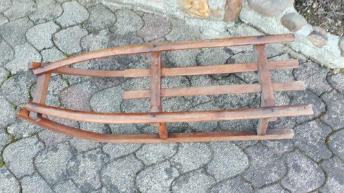 Ancienne luge bois vintage - vintage,
