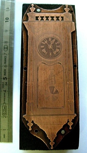 Plaque gravure sur cuivre - plaque,