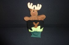 Doudou marionnette renne