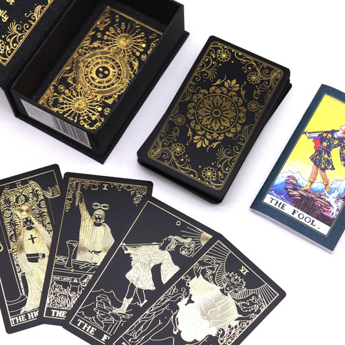 Jeu tarot plaqué - de, or