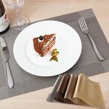 Lot de 8 napperons PVC sous-verres antidérapants pliables lavables tapis de table à manger Royaume-Uni ~