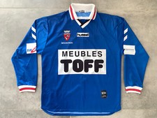 Rare Ancien Maillot Extérieur Mouscron Porté #9 1999-2000 Belgique Joueur Shirt