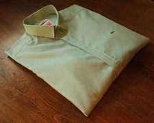 Chemises décontractées homme Lacoste taille L/42 slim vert et blanc