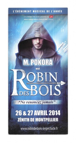 Flyer pokora en concert - flyer,