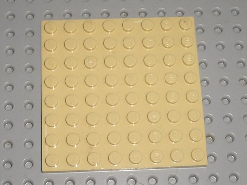 Plaque lego tan plate - lego, 8